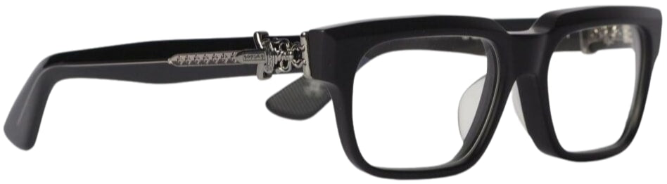 Chrome Hearts 'Vagillionaire II' Black/Silver Glasses