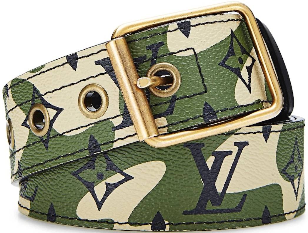 Louis Vuitton x Murakami 'Monogramouflage' Camo Belt