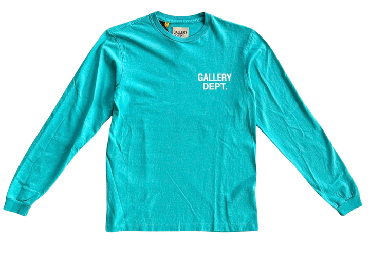 Gallery Dept Teal Souvenir Logo Longsleeve