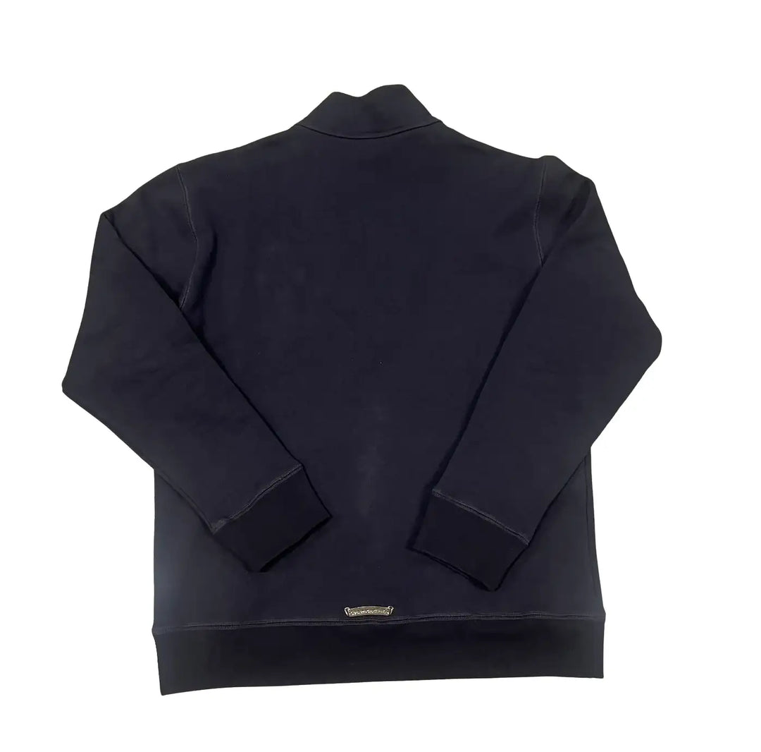 Chrome Hearts 'Triple Red Cross' Navy Quarter Zip