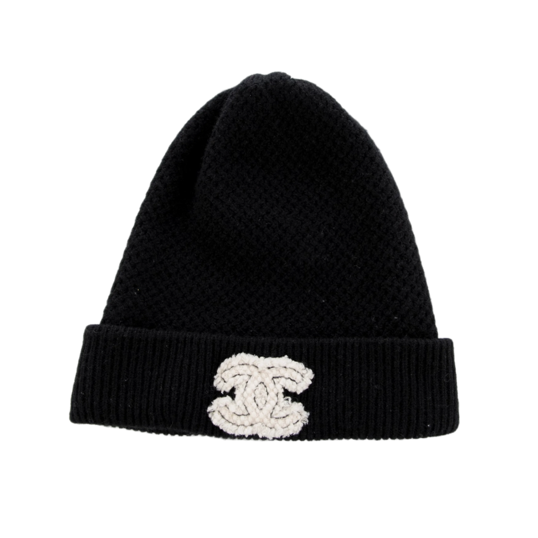 Chanel CC Cashmere Knit Beanie