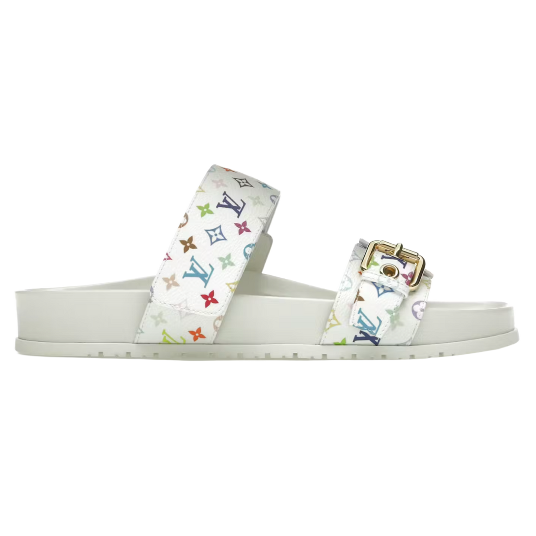 Louis Vuitton x Takashi Murakami 'White' Womens Mule
