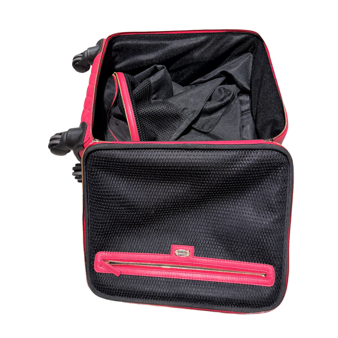 Chanel Hot Pink 'Le Boy' Rolling Suitcase