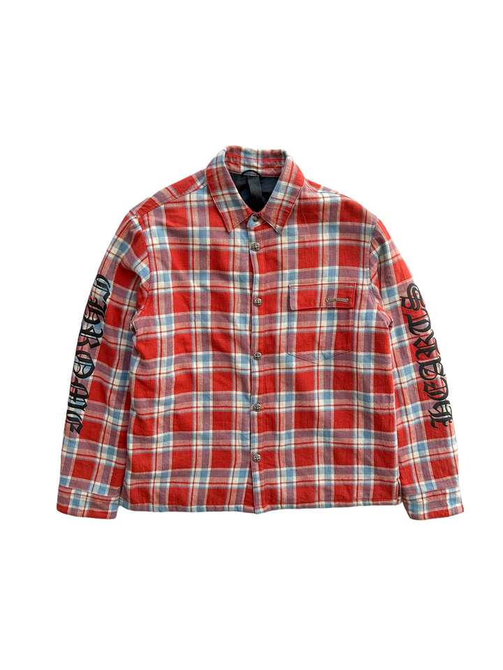 Chrome Hearts 'Red Checker' Plaid Flannel Jacket