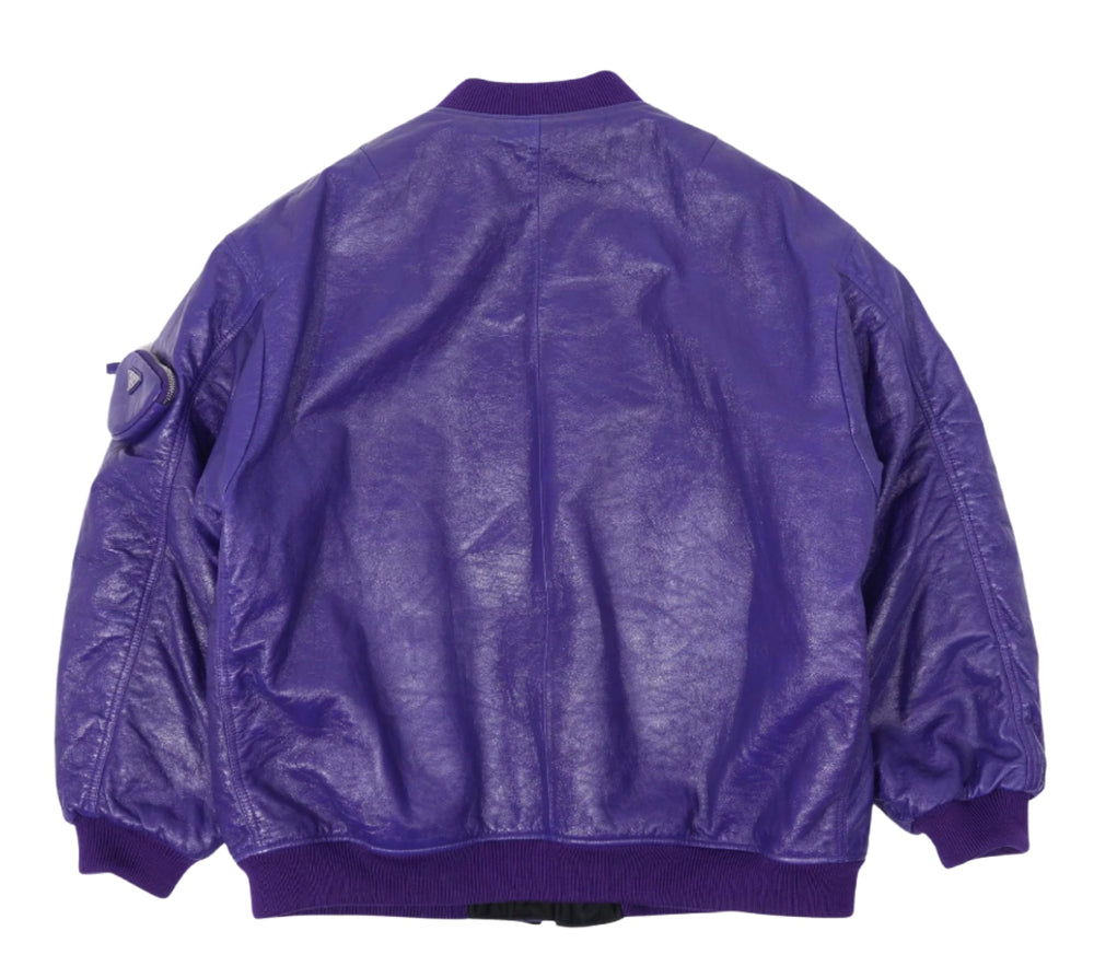 Prada Oversized Pouch-Detail Bomber Jacket