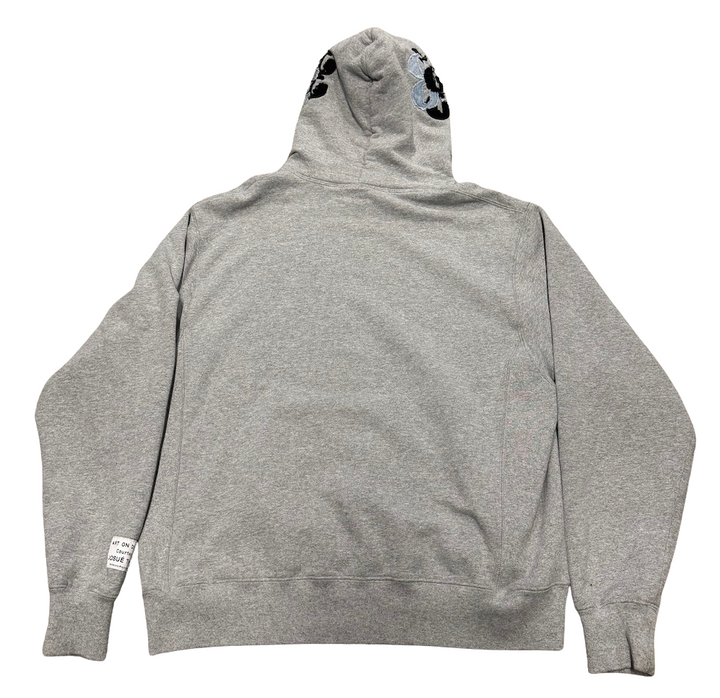 Gallery Dept. Custom 'Denim Patch' English Logo Grey Hoodie