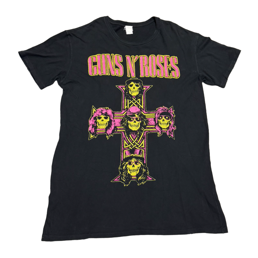 Madeworn 'Guns N Roses' Neon Cross Jersey Tee
