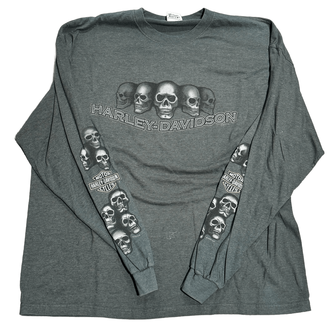 Harley Davidson 'Tifton Georgia' Vintage Longsleeve Green Tee