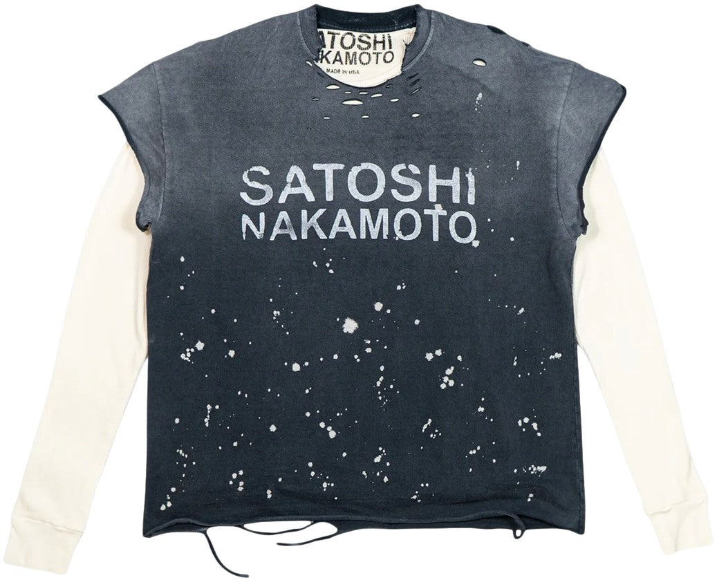 Satoshi Nakamoto 'Black' Luke Thermal Longsleeve Tee