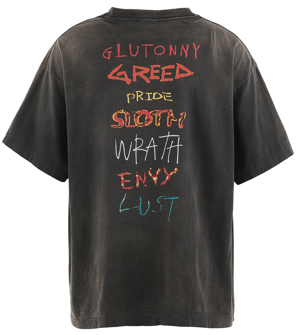 Saint Michael 'Seven Deadly Sins' Black Tee