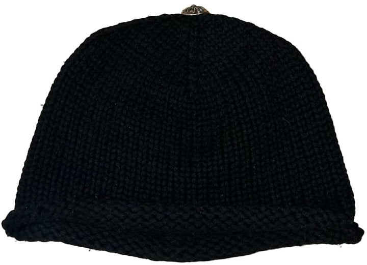 Chrome Hearts 'Leather Cross Patch' Knit Beanie