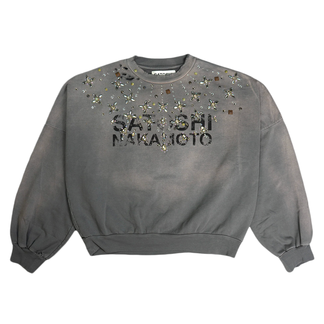 Satoshi Nakamoto 'Grey' Necklace Crewneck