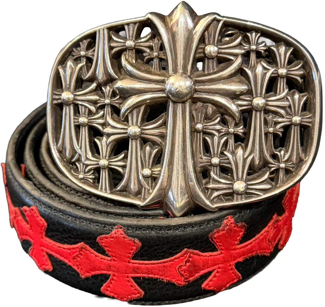 Chrome Hearts 'Red Patch' Cemetery Belt