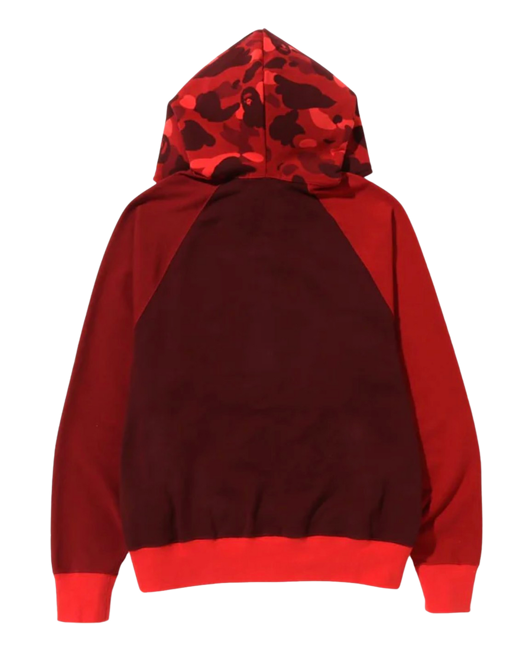 BAPE Relaxed Red Camo College Full Zip Hoodie