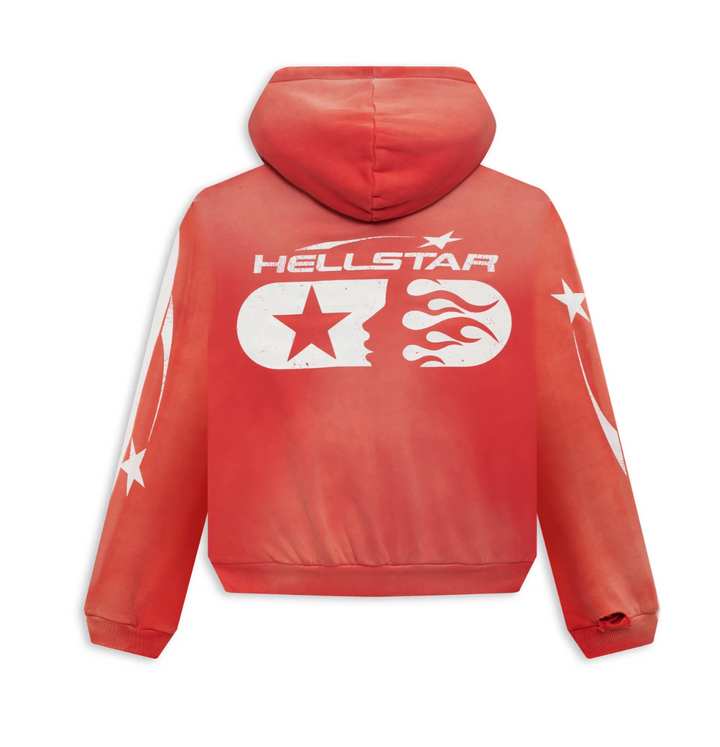 Hellstar Studios Red Zip Hoodie