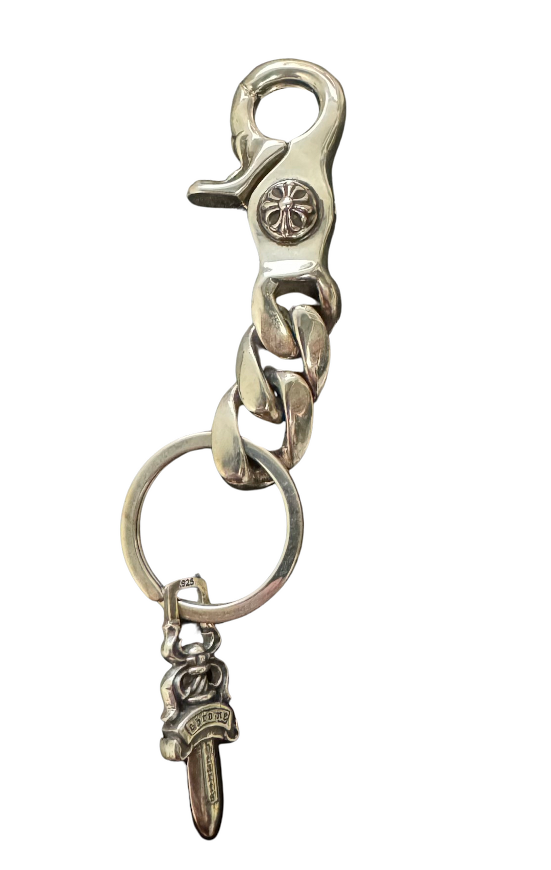 Chrome Hearts 'Dagger' Silver Keychain