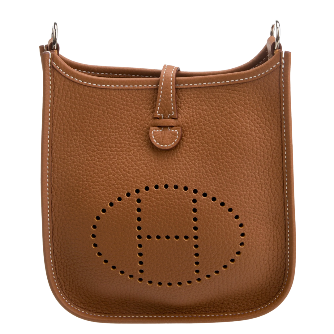 Hermés 'Mini Clemecne Evelyne 2' TPM Gold