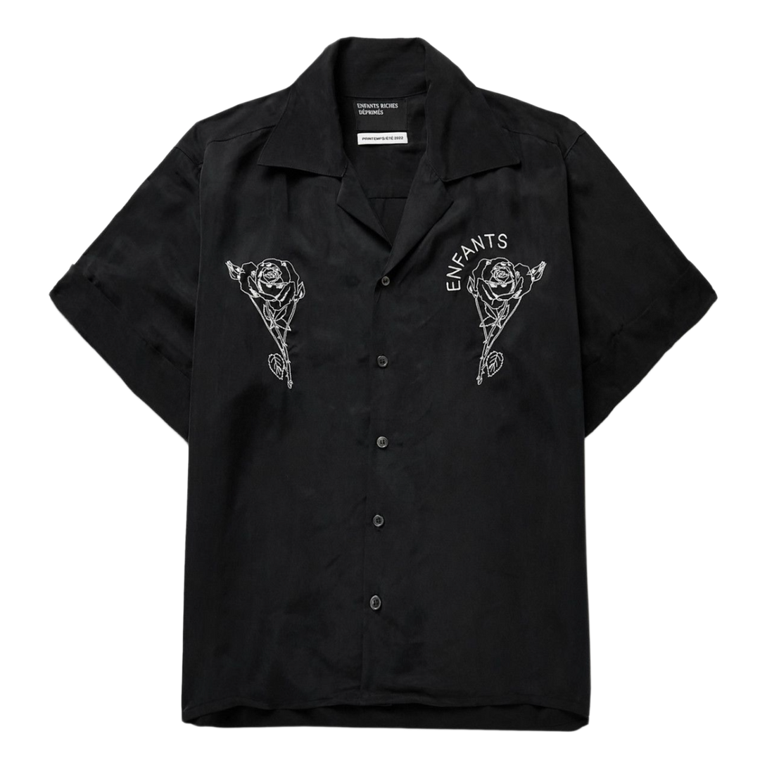 Enfants Riches Déprimés 'Rose Embroidered' Camp Collar Shirt