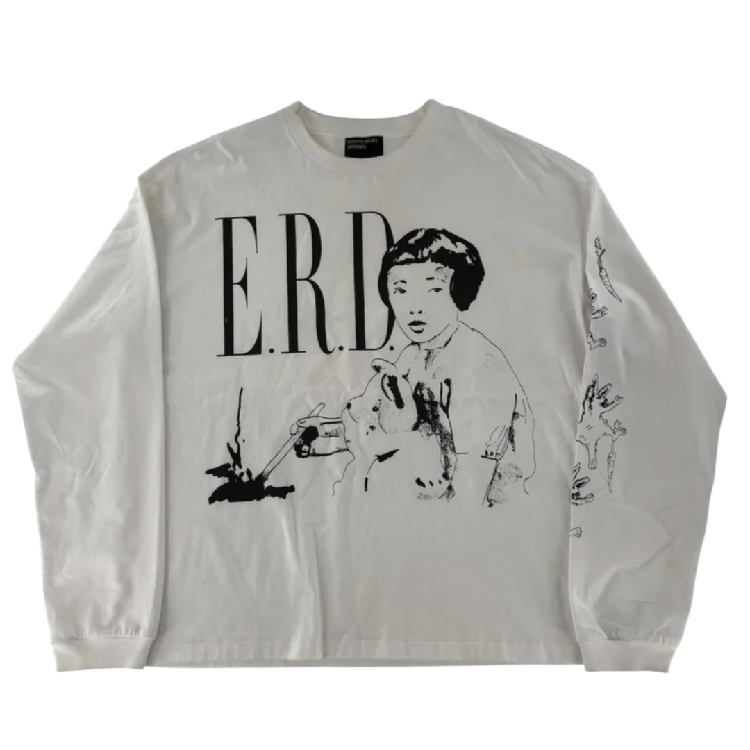 Enfants Riches Déprimés 'Falling Rabbit' White Longsleeve
