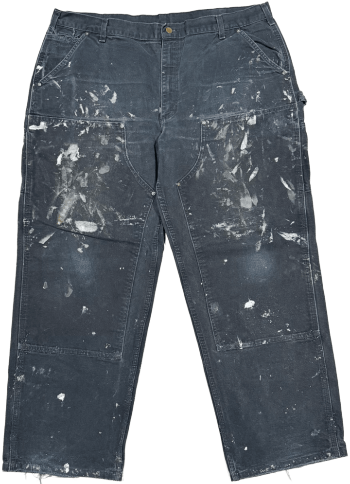 Carhartt 'Splatter Black' Double Knee Vintage Work Pants