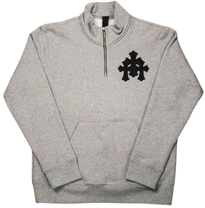Chrome Hearts 'Paper Jam' Grey Quarter Zip