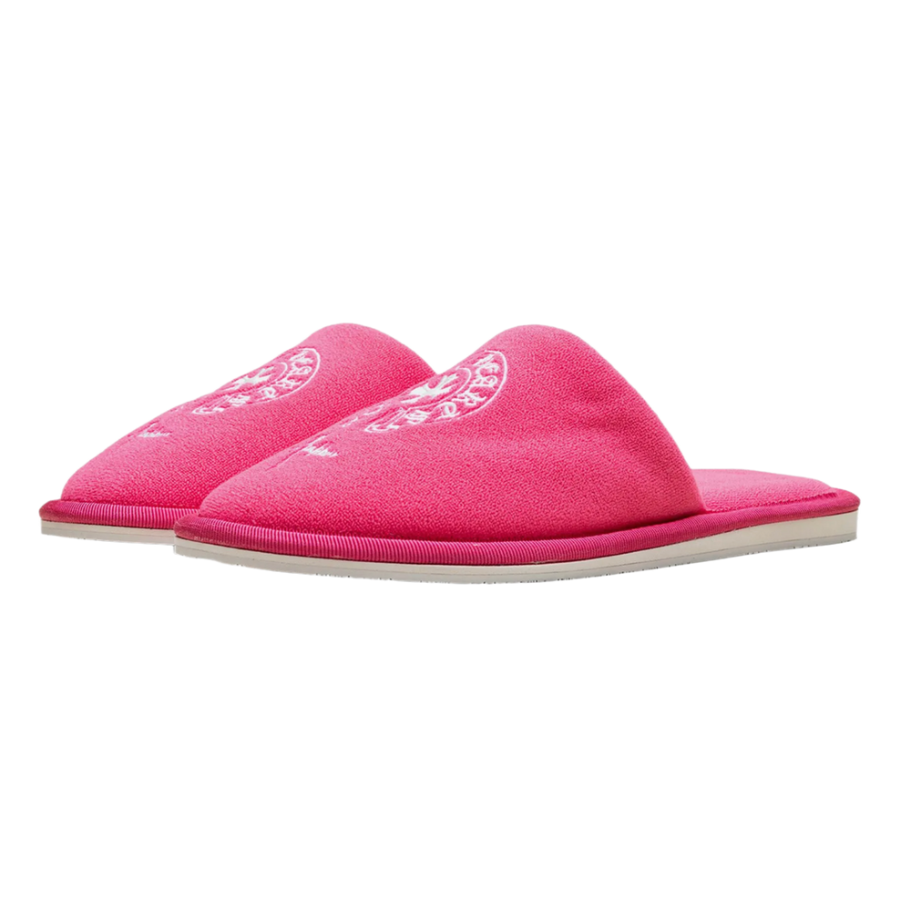 Chrome Hearts 'Pink' Malibu Hotel Slippers