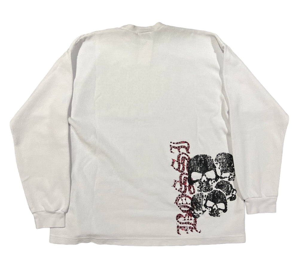 Bossi 'Red Logo' White Thermal Longsleeve