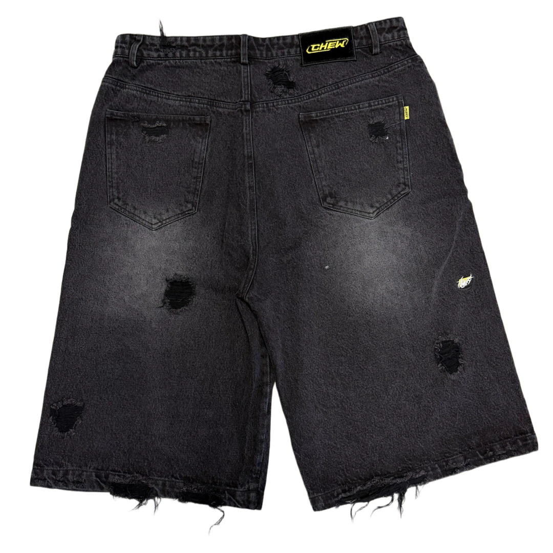 Chew Forever 'Black Tribal' Denim Shorts