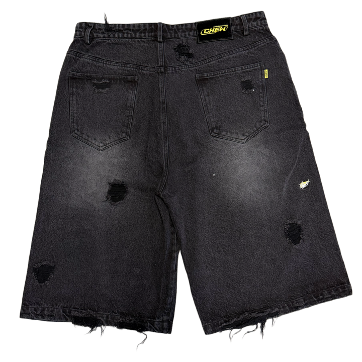 Chew Forever 'Black Tribal' Denim Shorts