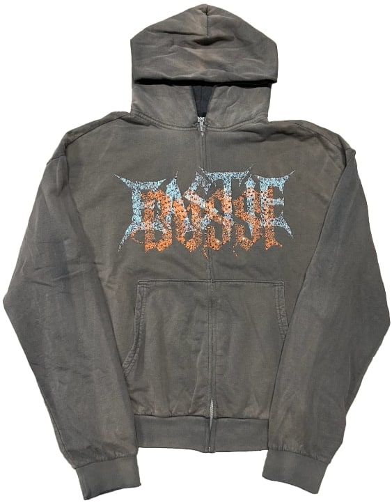 Bossi x Eastie 'Orange/Blue' Classic Logo Zip-Up Hoodie