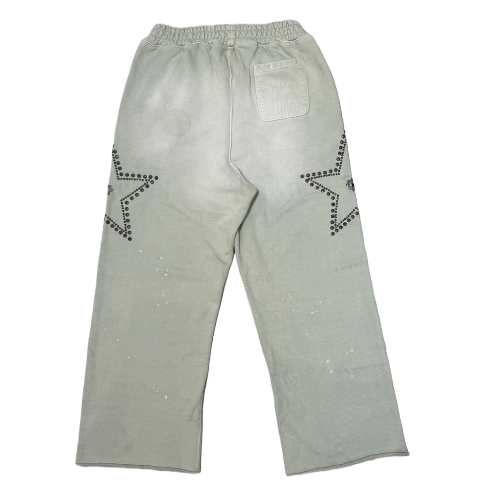 Satoshi Nakamoto 'Green' Star Studded Sweatpants