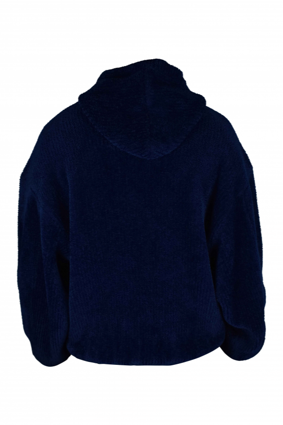 Balenciaga 'BB Blue' Logo Fleece Hoodie