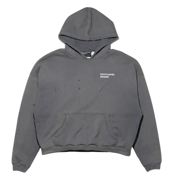Enfants Riches Déprimés Thermal Lined Distressed Logo Hoodie