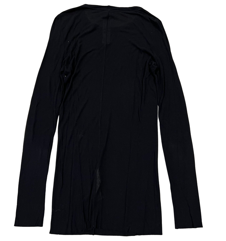 Rick Owens 'Black' Sheer Womens Long Sleeve