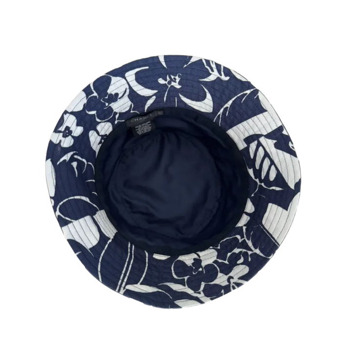 Chanel 21M 'Navy Tropical CC' Bucket Hat