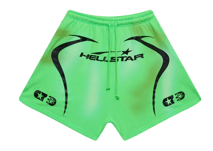 Hellstar 'Warm Up Shorts' Neon Green