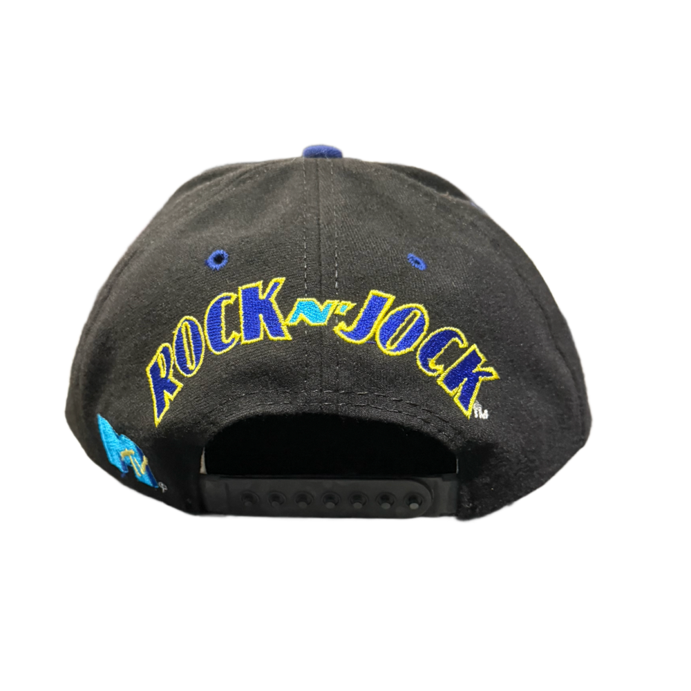 MTV 'Rock N' Jock' Black/Blue Snapback Vintage Hat