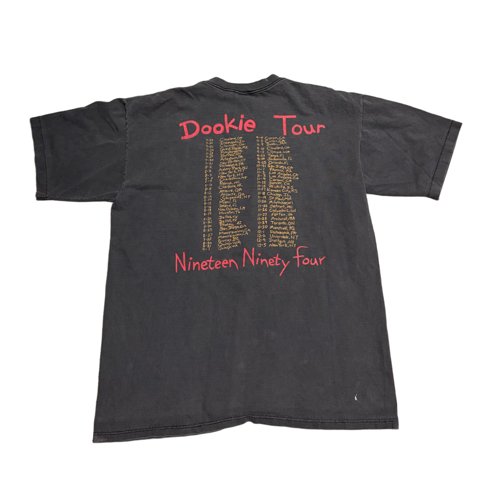 Vintage 'Black' Green Day 1994 Dookie Day Tour Tee