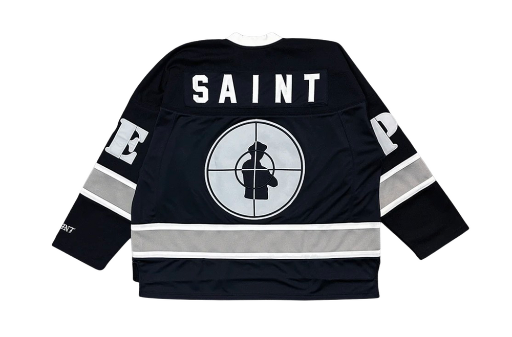 Saint Michael 'Public Enemy' Black Hockey Jersey