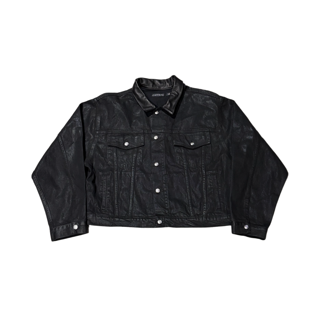 Earthling VIP 'Black' Waxed Denim Trucker Jacket