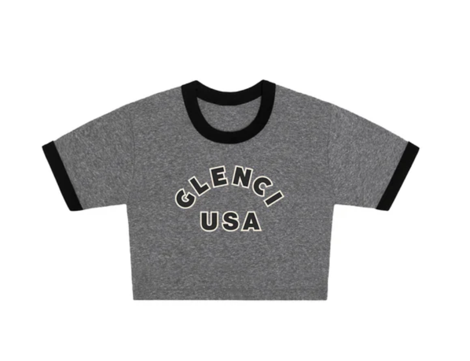 Gold+Vintage Gallery Raspberry Hills 'Glenci' Black Womens Tee