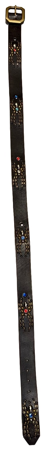 Studded 'Multicolor Spider Gem' Black Belt