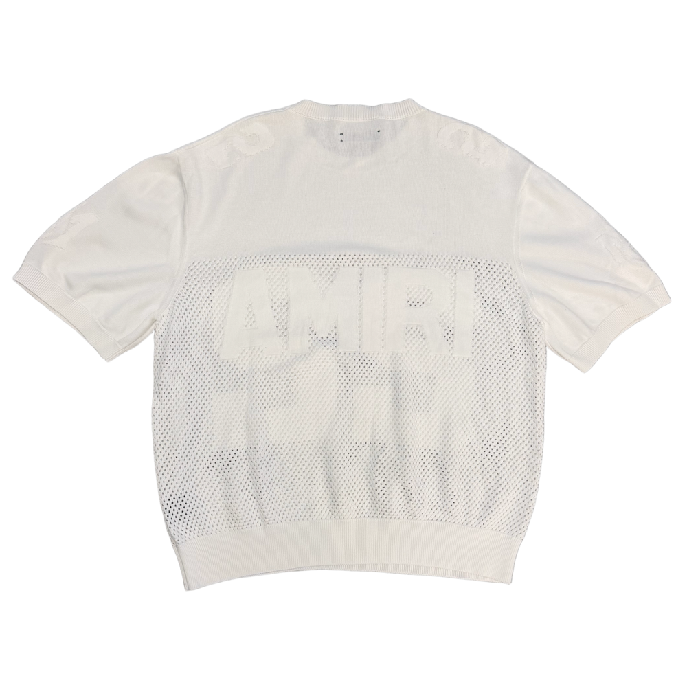 Amiri '22' White Knitted Jersey
