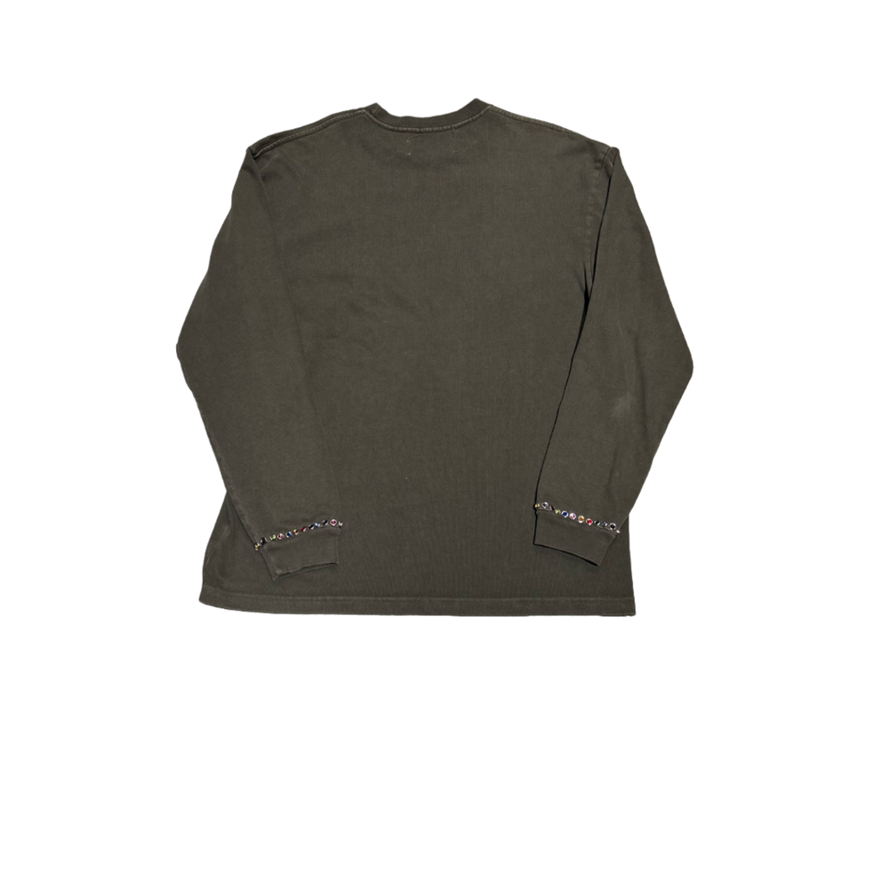 Satoshi Nakamoto Sicko Born From Pain 'Studded Logo' Brown L/S