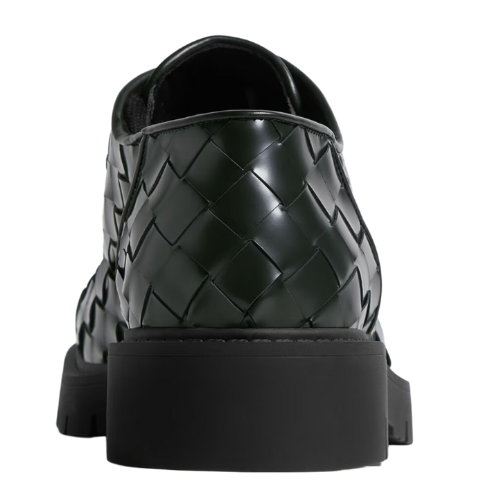 Bottega Veneta 'Dark Green' Haddock Lace-Up Shoe