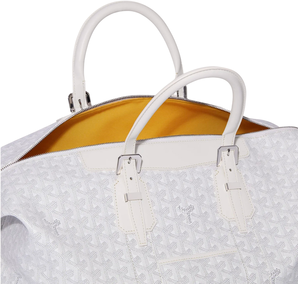 Goyard 'White' Bowling 45 Duffle Bag