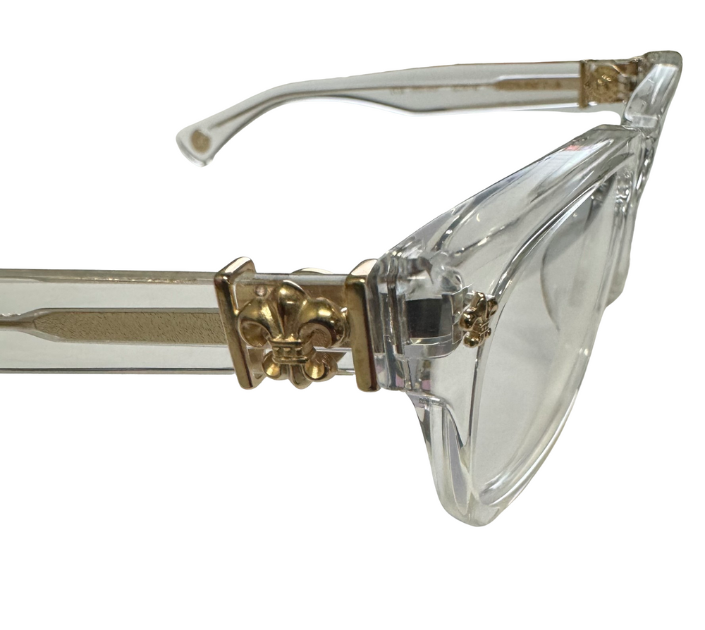 Chrome Hearts 'Gittin Any?' 18k Gold Crystal Glasses