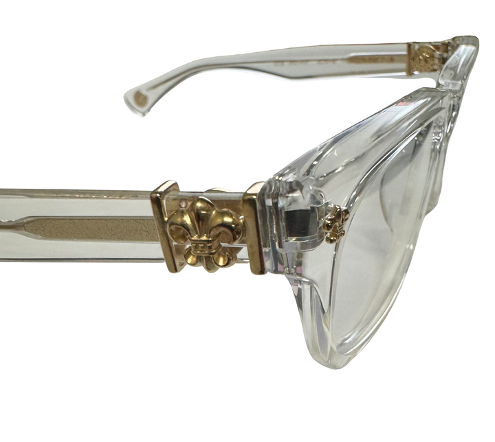 Chrome Hearts 'Gittin Any?' 18k Gold Crystal Glasses