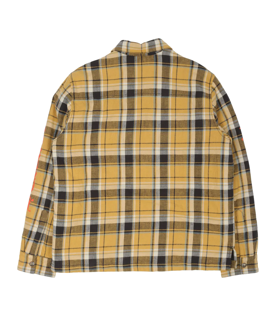 Chrome Hearts 'Yellow' Logo Flannel Jacket