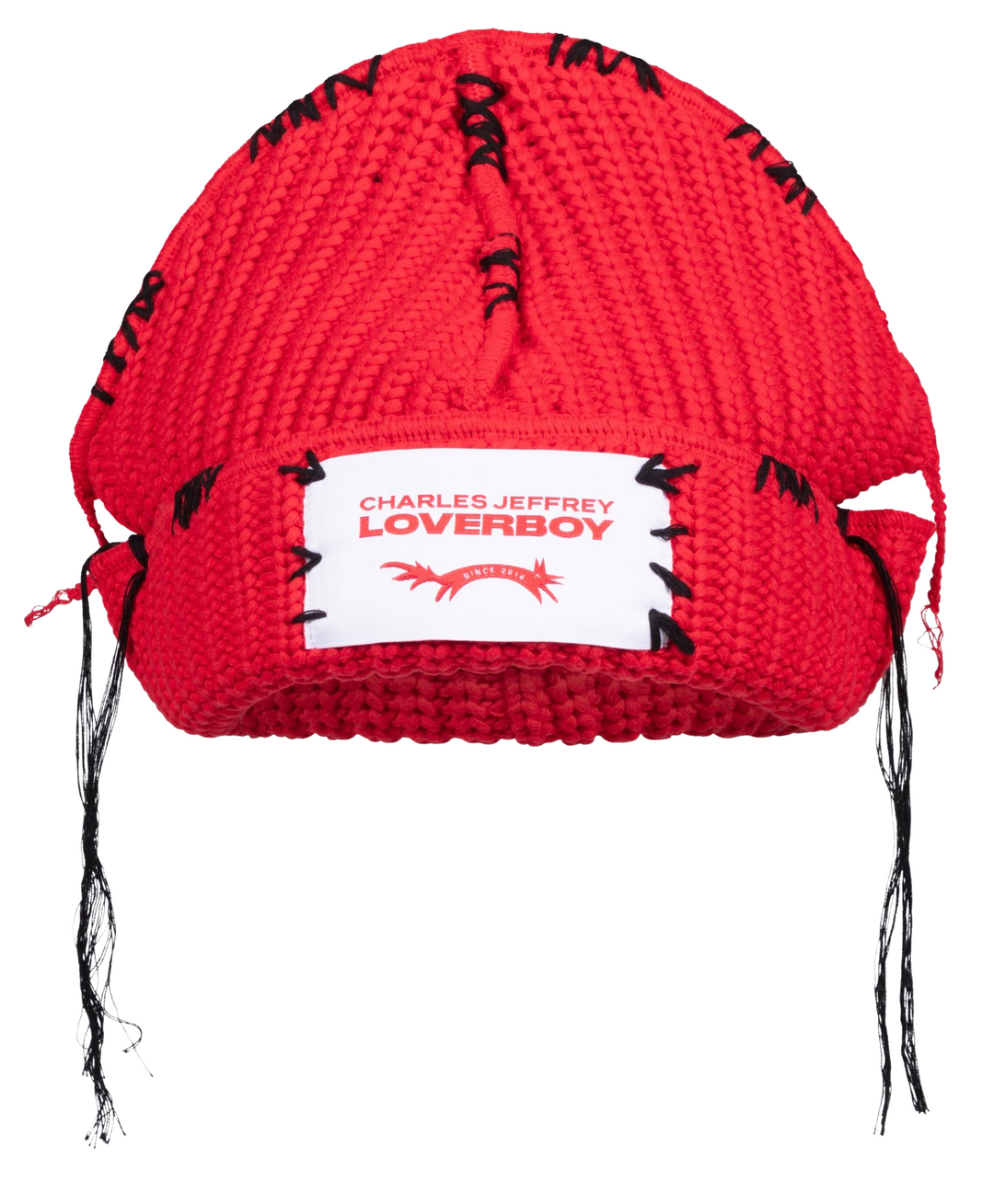 Charles Jefferey Loverboy 'Carolean' Red Beanie